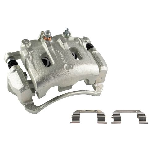 Chevrolet Pontiac Saturn Suzuki Front Ceramic Brake Pad & Rotor Kit with Calipers & Hoses TRQ BKA29703 - Image 4