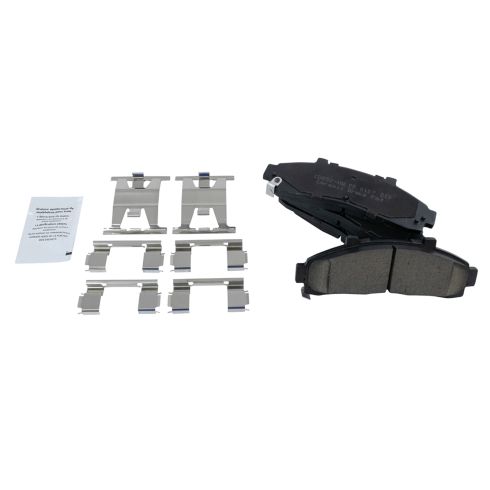 Ford Mazda Mercury Front Ceramic Brake Pad & Rotor Kit with Calipers & Hoses TRQ BKA29712 - Image 2