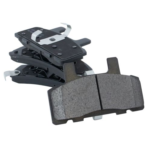 Chevrolet K2500 GMC K2500 Front Semi-Metallic Brake Pad & Rotor Kit with Calipers & Hoses TRQ BKA29762 - Image 2