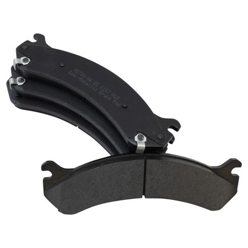 Chevrolet GMC Front Semi-Metallic Brake Pad & Rotor Kit with Calipers & Hoses TRQ BKA29788 - Image 3