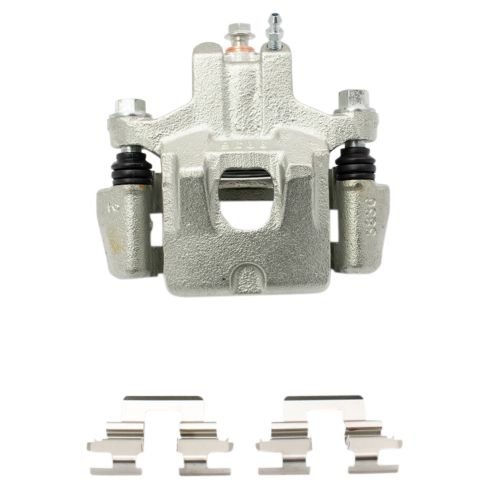 Toyota Avalon Camry Solara Rear Ceramic Premium G-Coated Brake Pad & Rotor Kit with Calipers & Hoses TRQ BKA29807