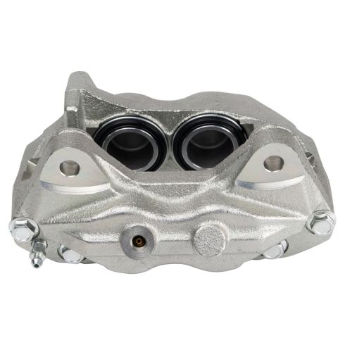 2004 Toyota Tacoma Front with Caliper Casting #S13WM without Traction Control with 6 Lug Wheels Ceramic Brake Pad & Rotor Kit with Calipers & Hoses TRQ BKA29838 - Image 5