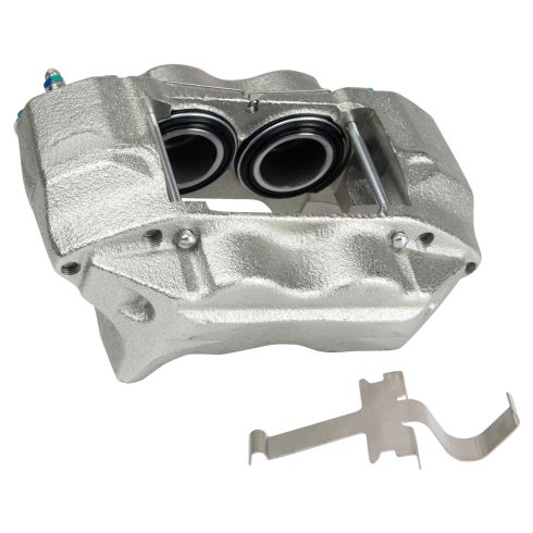 2004 Toyota Tacoma Front with Caliper Casting #S13WM without Traction Control with 6 Lug Wheels Ceramic Brake Pad & Rotor Kit with Calipers & Hoses TRQ BKA29838 - Image 6
