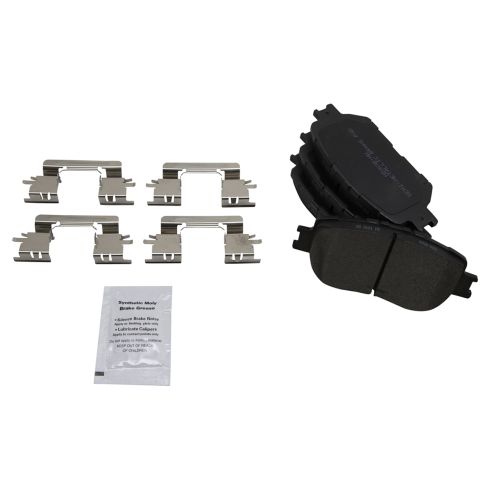 Toyota Camry Front Semi-Metallic Premium G-Coated Brake Pad & Rotor Kit with Calipers & Hoses TRQ BKA29876