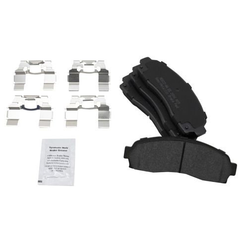 Ford Explorer Mercury Mountaineer Front Semi-Metallic Brake Pad & Rotor Kit with Calipers & Hoses TRQ BKA29972 - Image 5