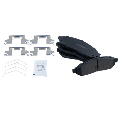 Nissan Frontier Front Ceramic Brake Pad & Rotor Kit with Calipers & Hoses TRQ BKA33310