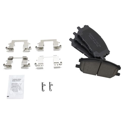 Lexus RX330 RX350 RX400h Front Ceramic Brake Pad & Rotor Kit with Calipers & Hoses TRQ BKA33318