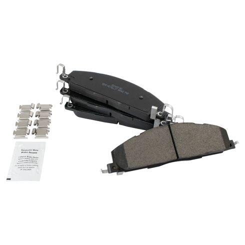 Dodge Ram 2500 3500 Ram 2500 3500 Rear Semi-Metallic Premium G-Coated Brake Pad & Rotor Kit with Calipers & Hoses TRQ BKA33428 - Image 2