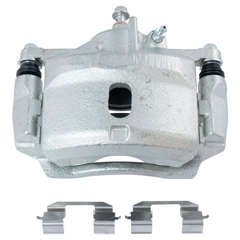 Honda Civic Front Ceramic Premium G-Coated Brake Pad & Rotor Kit with Calipers & Hoses TRQ BKA33896
