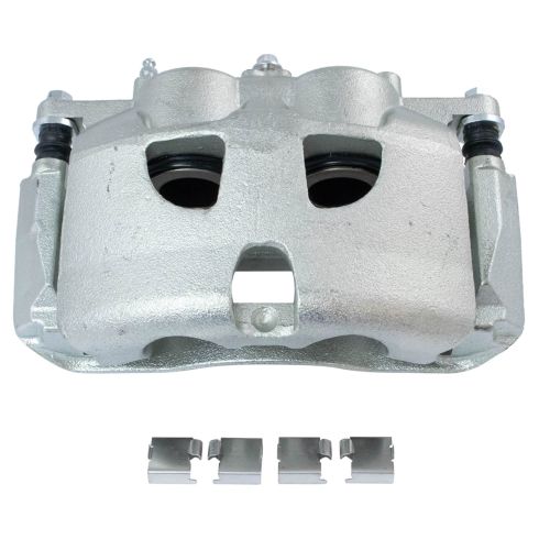 Ford F150 Front Semi-Metallic Premium G-Coated Brake Pad & Rotor Kit with Calipers TRQ BKA35912 - Image 3