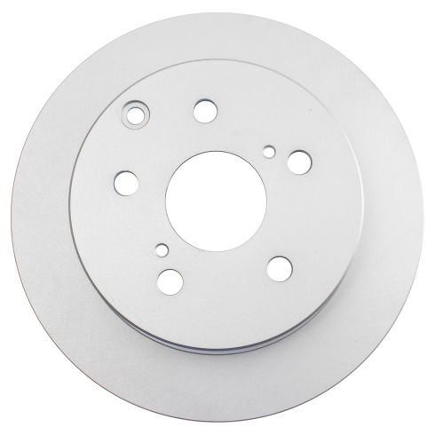 2006-11 Toyota Rav4 Rear Semi-Metallic Premium G-Coated Brake Pad & Rotor Kit with Calipers TRQ BKA35917 - Image 3