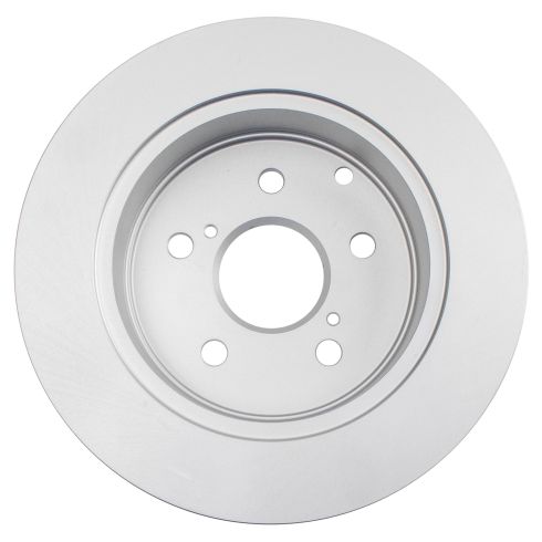 2006-11 Toyota Rav4 Rear Semi-Metallic Premium G-Coated Brake Pad & Rotor Kit with Calipers TRQ BKA35917 - Image 4