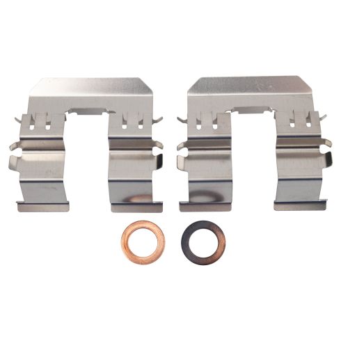 Subaru Forester Impreza Rear Semi-Metallic Premium G-Coated Brake Pad & Rotor Kit with Calipers TRQ BKA35919