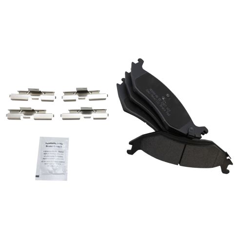 Dodge Ram Chrysler Rear Semi-Metallic Brake Pad & Rotor Kit with Calipers TRQ BKA35929 - Image 5
