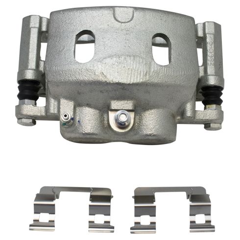 Chevrolet GMC Cadillac Front Semi-Metallic Premium G-Coated Brake Pad & Rotor Kit with Calipers TRQ BKA35932 - Image 5