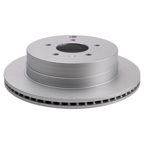 Chevrolet Pontiac Saturn Rear Semi-Metallic Premium G-Coated Brake Pad & Rotor Kit with Calipers TRQ BKA35972