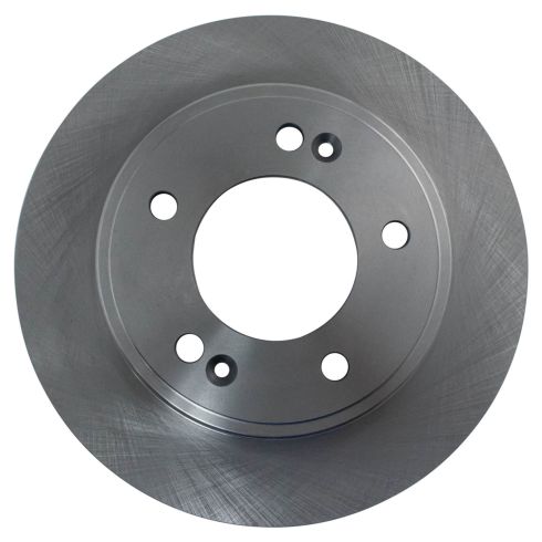 Hyundai Kia Rear Semi-Metallic Brake Pad & Rotor Kit with Calipers TRQ BKA36001