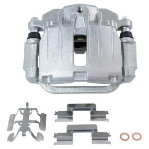 Chevrolet GMC Rear Semi-Metallic Brake Pad & Rotor Kit with Calipers TRQ BKA36044