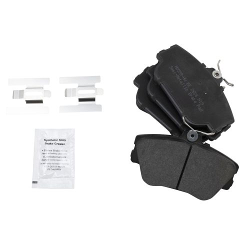 Ford Lincoln Mercury Front Semi-Metallic Brake Pad & Rotor Kit with Calipers TRQ BKA36105 - Image 3
