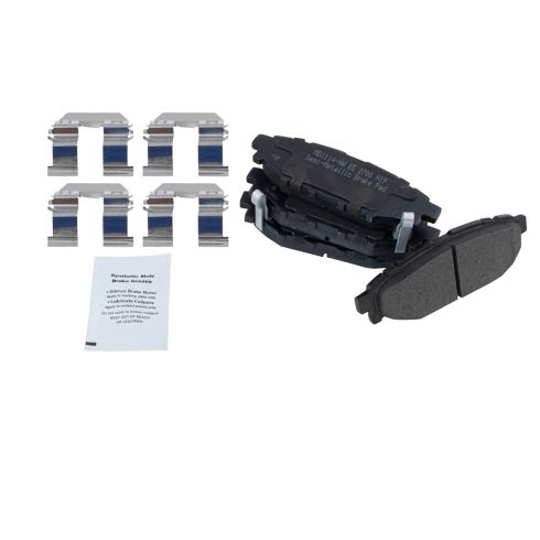 Subaru Rear Semi-Metallic Premium G-Coated Brake Pad & Rotor Kit TRQ BKA35148