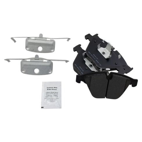 BMW 335d 335i 335i xDrive 335xi Front Semi-Metallic Brake Pad & Rotor Kit TRQ BKA35153