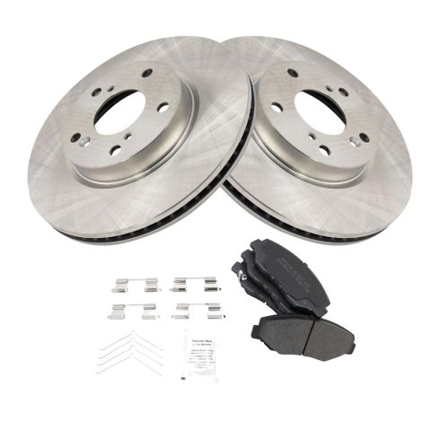 Honda Civic Front Semi-Metallic Brake Pad & Rotor Kit TRQ BKA35182