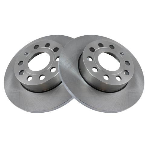 VW Jetta Rabbit Audi A3 A3 Quattro Rear Semi-Metallic Brake Pad & Rotor Kit TRQ BKA35188