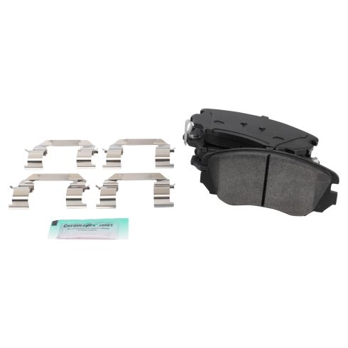 2010-17 Chevrolet Equinox GMC Terrain Front & Rear Semi-Metallic Brake Pads 2 Piece Set TRQ BFA20433
