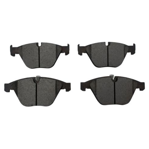 BMW 335d 335i 335i xDrive 335xi Front & Rear Semi-Metallic Brake Pads 2 Piece Set TRQ BFA20443