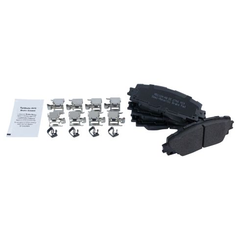 Toyota Prius C Scion iQ Front & Rear Semi-Metallic Premium G-Coated Brake Pad & Rotor, Shoe & Drum Kit with Parking Shoes TRQ BKA20474