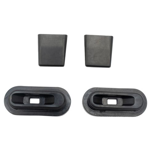 Chevrolet GMC Rear Semi-Metallic Premium G-Coated Brake Pad & Rotor Kit with Parking Shoes TRQ BKA20482
