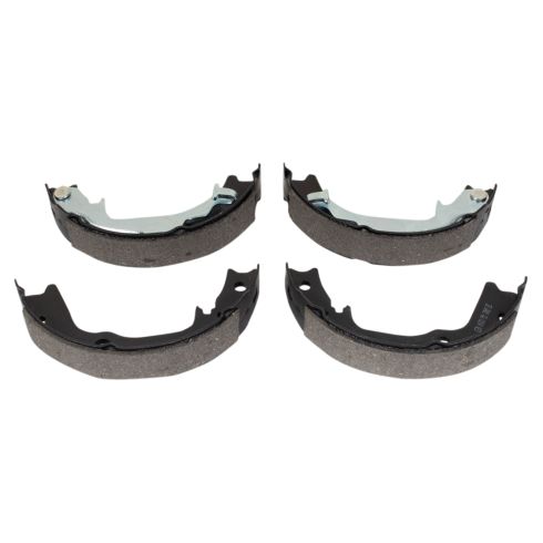 Hyundai Kia Rear Semi-Metallic Premium G-Coated Brake Pad & Rotor Kit TRQ BKA37462