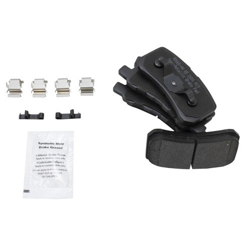 2014 Mitsubishi Lancer Ralliart Rear Semi-Metallic Brake Pad & Rotor Kit TRQ BKA38195