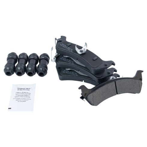 1995-98 Jeep Grand Cherokee Rear Semi-Metallic Brake Pad & Rotor Kit TRQ BKA38215