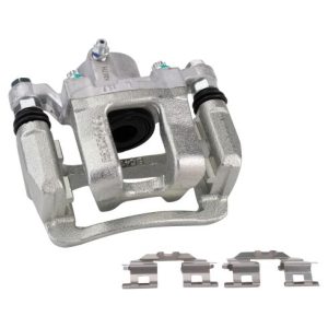 2014 Kia Optima Rear Ceramic Brake Pad & Rotor Kit with Calipers TRQ BKA39500
