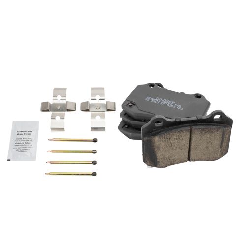 Cadillac STS Rear Ceramic Brake Pad & Rotor Kit with Calipers TRQ BKA39619 - Image 4