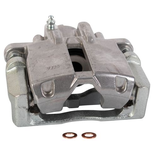 Cadillac STS Rear Ceramic Brake Pad & Rotor Kit with Calipers TRQ BKA39619 - Image 5