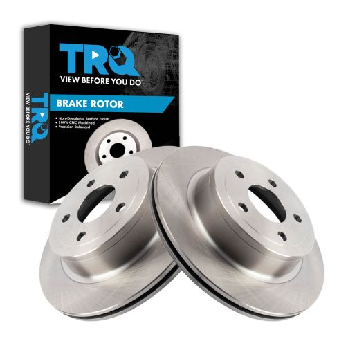Chevrolet Cobalt Rear Driver & Passenger Side 2 Piece Brake Rotor Set TRQ BRA41919
