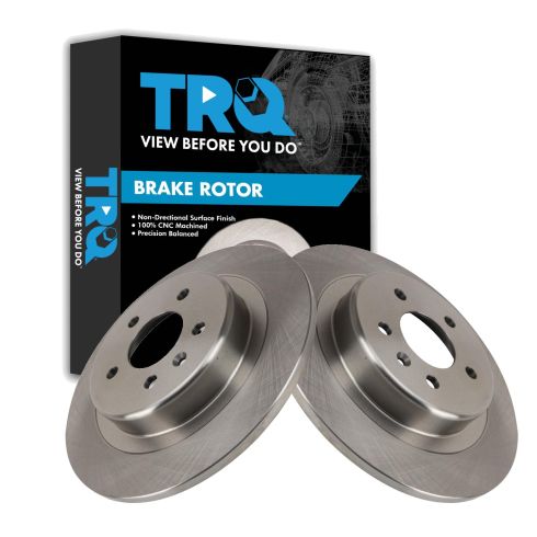 Buick Envision Rear Driver & Passenger Side 2 Piece Brake Rotor Set TRQ BRA41923
