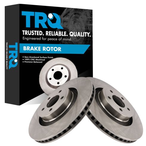 Ford Mustang Front Driver & Passenger Side 2 Piece Brake Rotor Set TRQ BRA41928