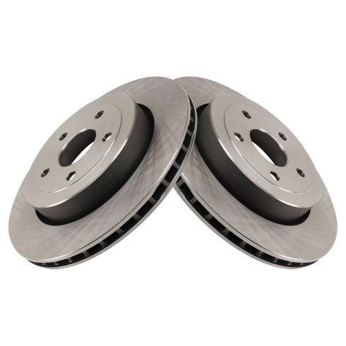 2006-10 Jeep Grand Cherokee SRT8 Rear Driver & Passenger Side 2 Piece Brake Rotor Set TRQ BRA41932