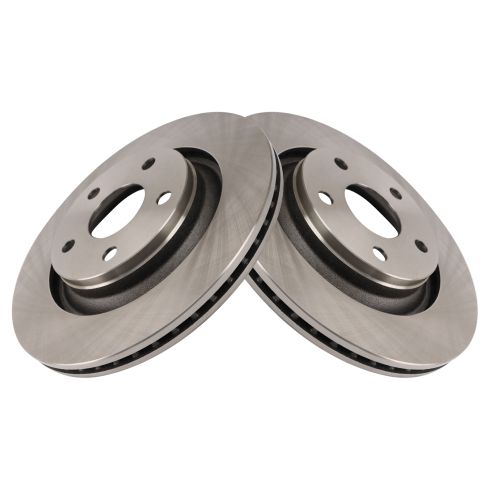 Jeep Wrangler Wrangler JK Front Driver & Passenger Side 2 Piece Brake Rotor Set TRQ BRA41936