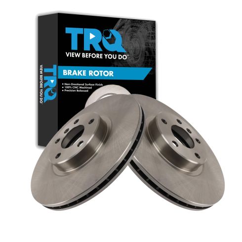 BMW X5 X6 Front Driver & Passenger Side 2 Piece Brake Rotor Set TRQ BRA41941