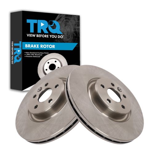 Volvo S60 S80 V60 V70 XC70 Front Driver & Passenger Side 2 Piece Brake Rotor Set TRQ BRA41945