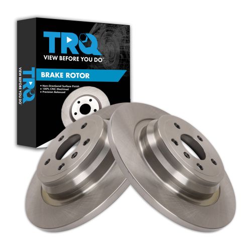 Mercedes Benz Rear Driver & Passenger Side 2 Piece Brake Rotor Set TRQ BRA41965
