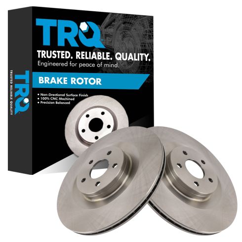 2016-18 Ford Focus RS Front Driver & Passenger Side 2 Piece Brake Rotor Set TRQ BRA41999