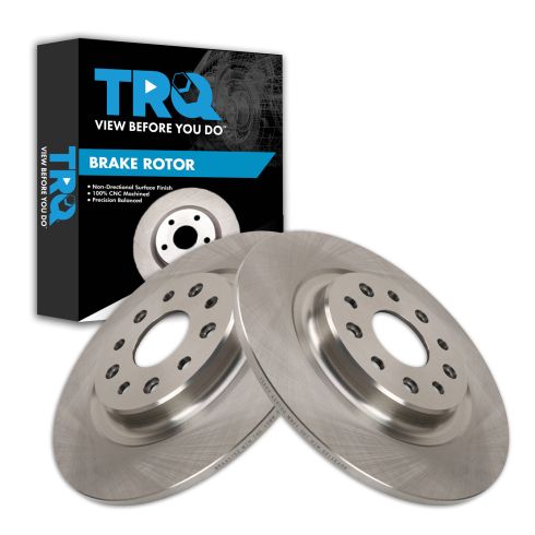 2020-23 Chrysler Pacifica Van V6 3.6L All Wheel Drive Gas Engine Rear Driver & Passenger Side excluding Flex 2 Piece Brake Rotor Set TRQ BRA42150