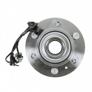 Chevrolet GMC Cadillac Front Semi-Metallic Brake Pad & Rotor Kit with Wheel Bearings TRQ BKA43674