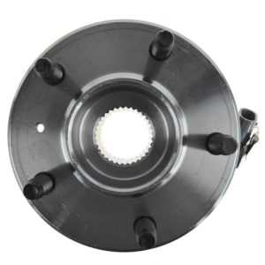 Chevrolet Buick Front Semi-Metallic Brake Pad & Rotor Kit with Wheel Bearings TRQ BKA43701