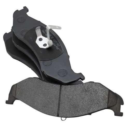 Jeep Cherokee Wrangler Front Semi-Metallic Brake Pad & Rotor Kit with Wheel Bearings TRQ BKA43705